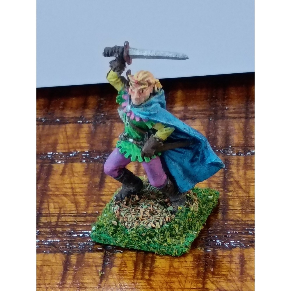 Vintage Warhammer Wood Elf Metal Miniature Painted Citadel Games Workshop D&D